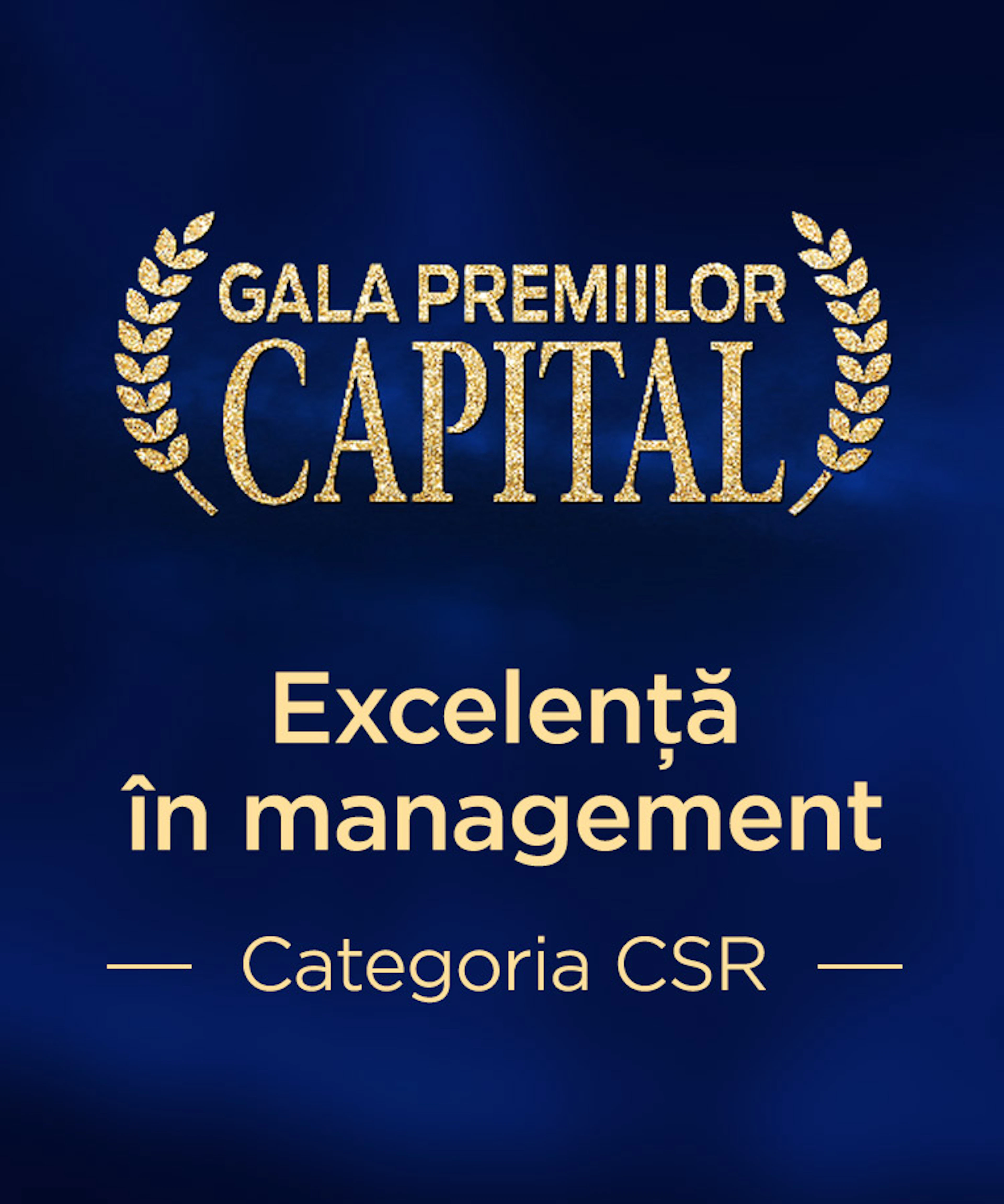 Sigla Galei Premiilor Capital: Excelență în management, categoria CSR