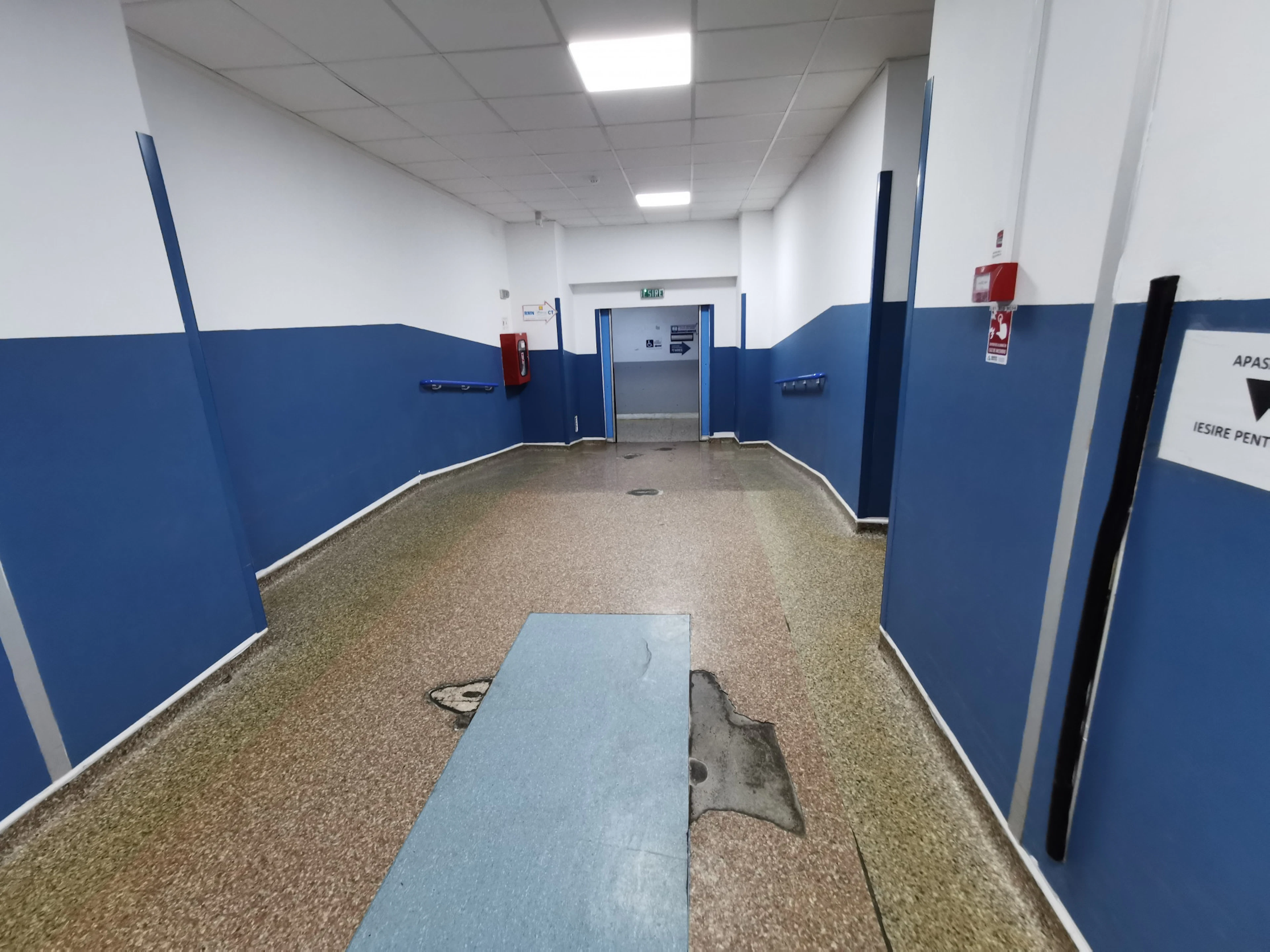 Unitatea de Primiri Urgențe a Spitalului Județean Constanța, după reabilitarea pardoselii
