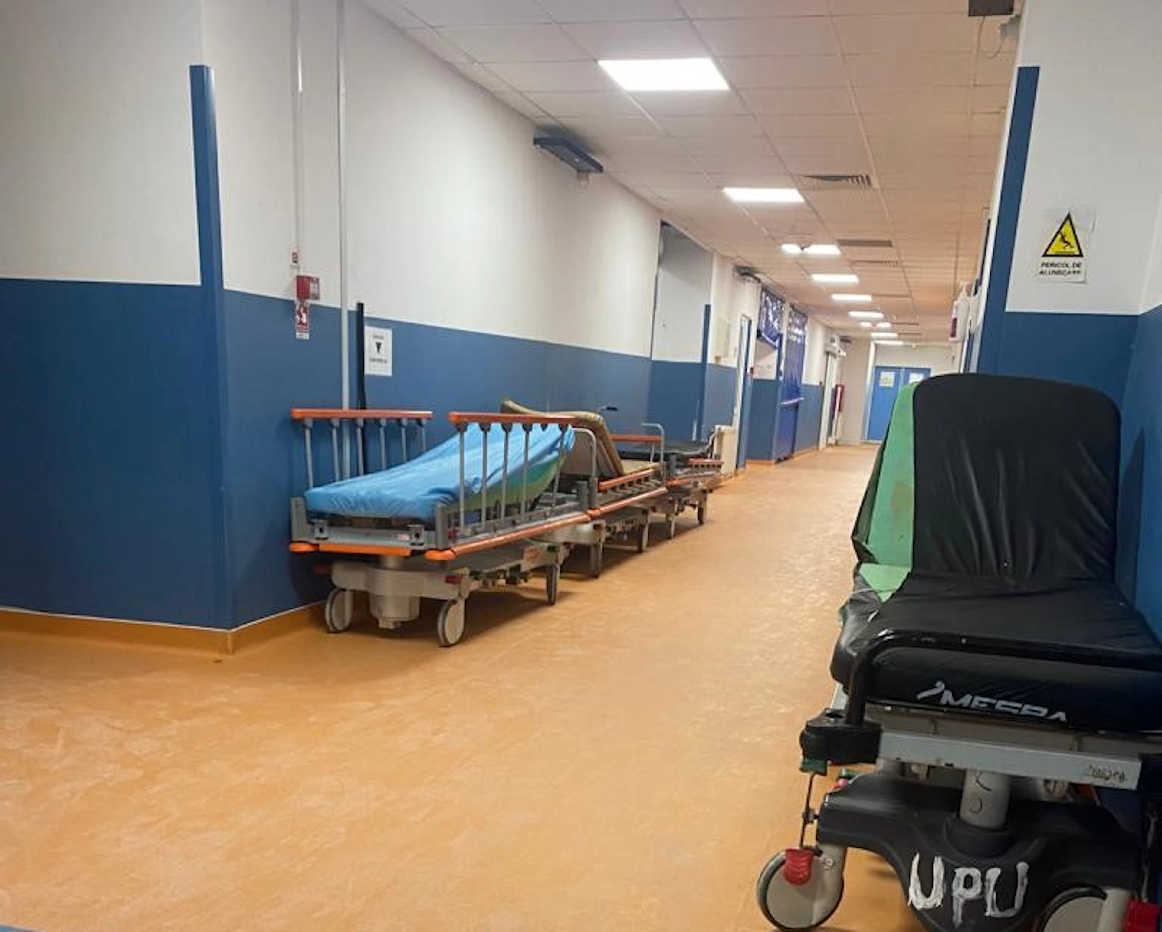 Unitatea de Primiri Urgențe a Spitalului Județean Constanța, după reabilitarea pardoselii