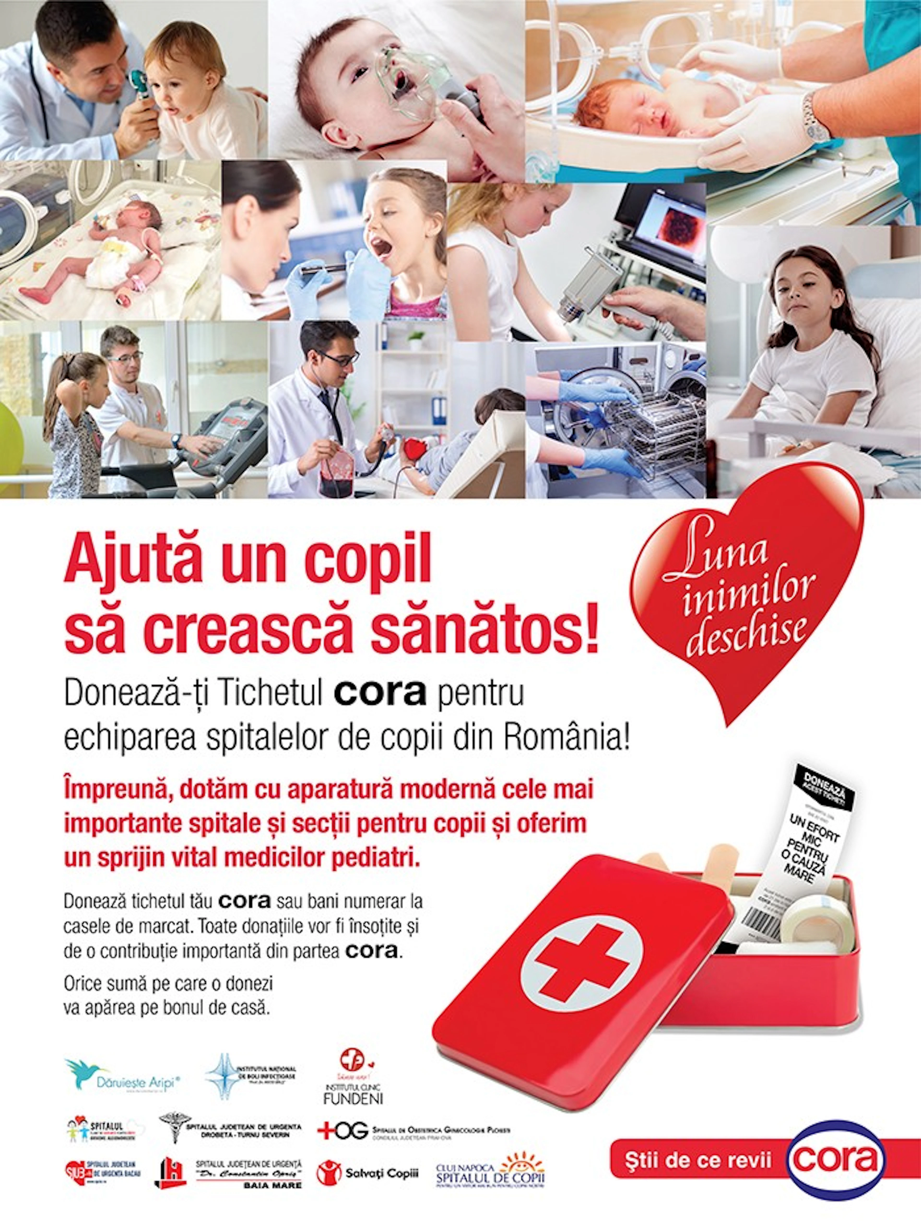 #LunaInimilorDeschise pentru secțiile de pediatrie din Constanța
