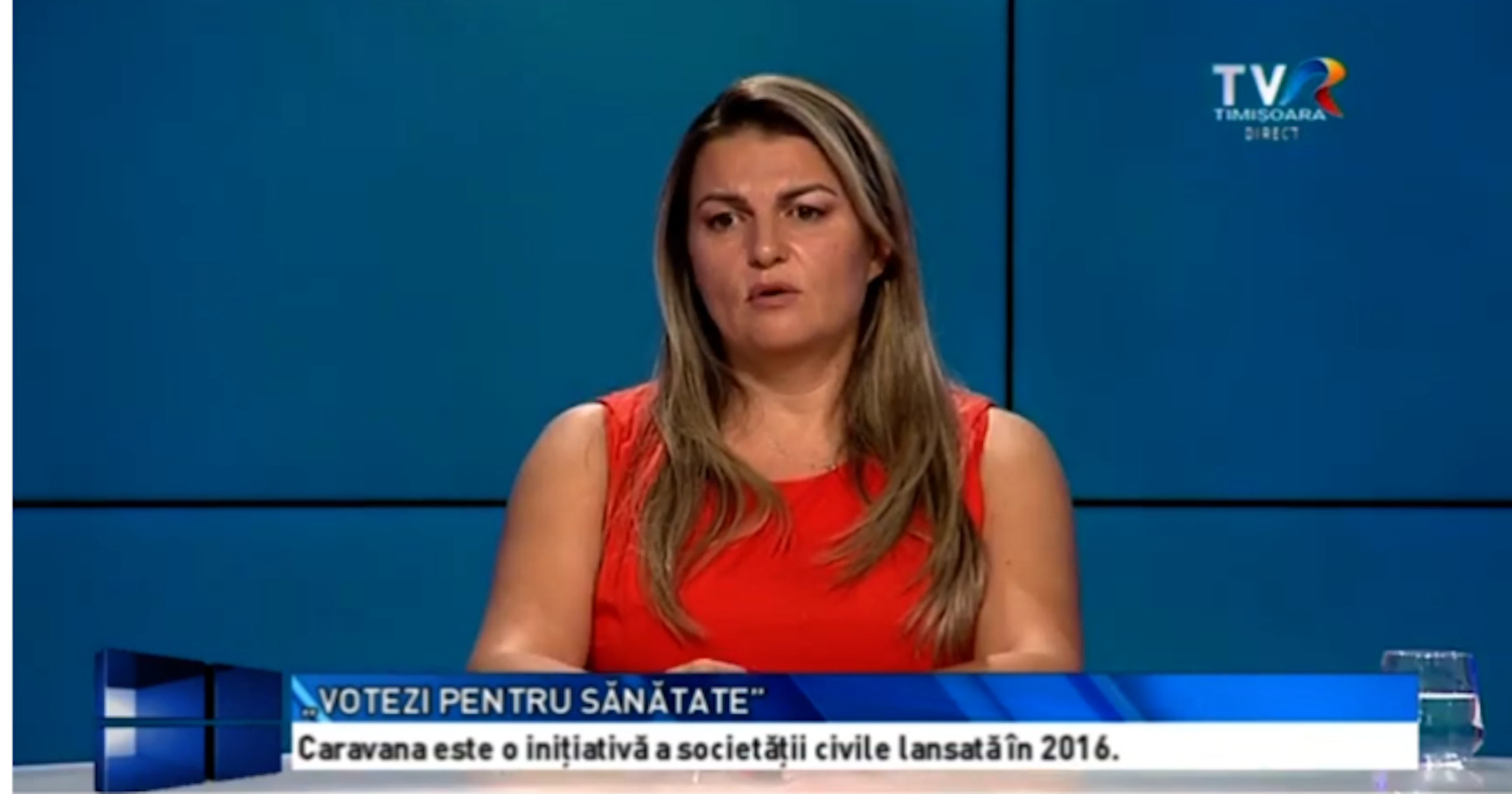 Alina Pătrăhău la TVR Timișoara